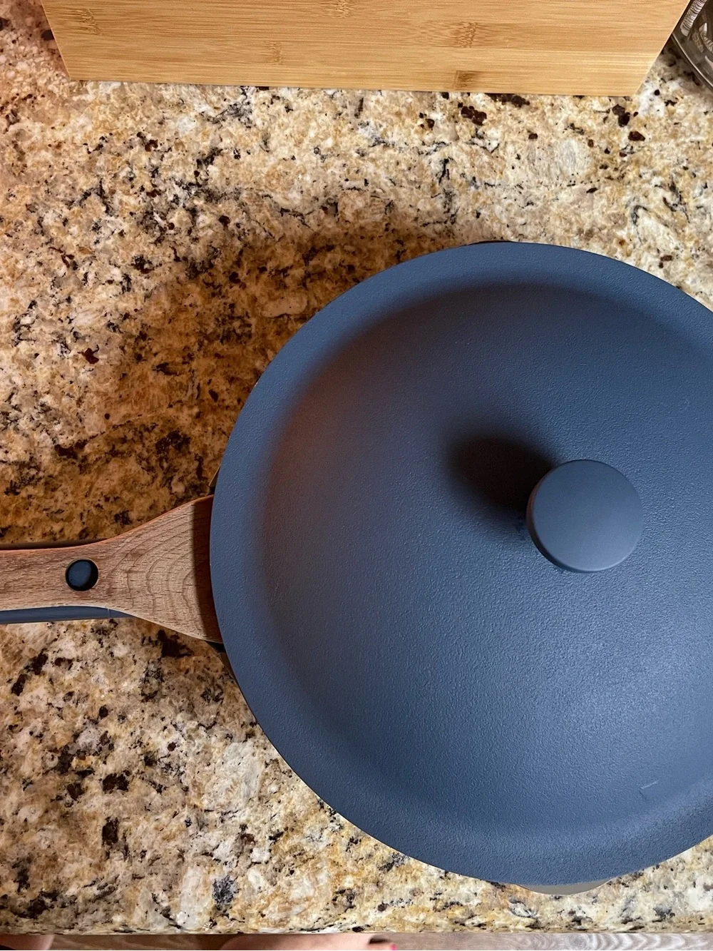 Our Place Always Pan Full Size Blue with Steamer Basket & Spatula